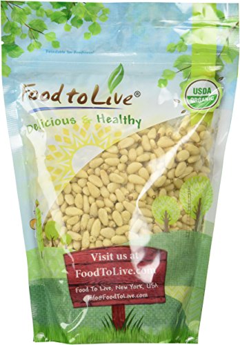 Food to Live Organic Pine Nuts/Pignolias (Kosher) (1 Pound)