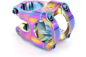 BESNIN Attacco Manubrio Bici 35mm/45mm 0° o 7° colorato Attacco Manubrio Corto MTB CNC in Alluminio 31,8 per Mountain Bike Attacco Manubrio Bici