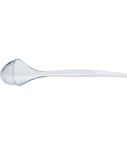 Sherchpry Glaslöffel Mit Langem Griff – 25,5 Cm, Transparent, Für Kaffee, Tee & Desserts