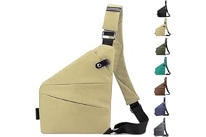 Sopxpvp Anti Theft Bag, Anti Theft Crossbody Bag Women, Personal Flex Bags, Waterproof Casual Sling Bags for Daily Use