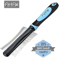 Hundebürste & Katzenbürste 2IN1 von PetPäl für deShedding Fellpflege | Innovative Fell Bürste für Hunde & Katzen | Unterwollbürste & Unterfellbürste für Kurz- & Langhaar | Jetzt Unterwolle & Unterfell Einfach Entfernen | Inkl. Fellkamm, Hundekamm +2 Bonus Abstracts