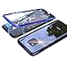 Produktbild Eastcoo Kompatibel Huawei Mate 20 Pro Hülle, Stark Magnetische Adsorption Technologie Metallrahmen, Transparent Gehärtetes Glas Rückseite Handyhülle für Huawei Mate 20 Pro (6,39 Zoll)(Blue)