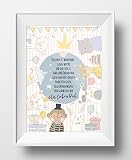 Willkommen Baby-Poster Set – Poster und Kinderzimmer-Dekoration für das Neugeborene mit süßen Tieren für Babies und Kleinkinder, Set aus 7 Stück ohne Rahmen, 13x18cm, Fotopapier, Pastellfarben - 2