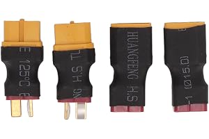4PCS XT60 XT-60 Plug To Deans T-Plug Hane Hona Adapter Trådlös för RC Bil Flygplan Modell Allmänt