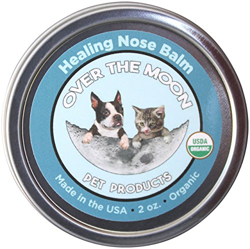Over-The-Moon-Pet-Products-Organic-Dog-Nose-Balm-Unscented-Repairs-Cracking-Dry-Dog-Noses-2-Oz