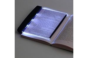 WENDRY Luce del libro del libro in brossura del LED,bordo della lampada della luce luminosa della lettura del LED con la clip staccabile della pagina,luce di notte del libro di protezione dell'occhio per