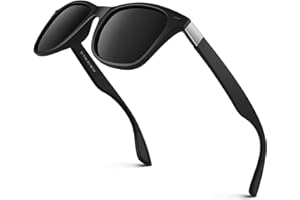 LINVO Occhiali da Sole da Uomo Donna Polarizzati Classici Moda Rettangolari TR90 100% Protezione UV400 per Guidare la Pesca