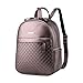 Produktbild Damen-Mode Echtes Pu-Leder-Diamant-Rucksack College Laptop Daypack Tasche Mehrfarbig,Copper-OneSize