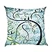 Produktbild Sinzelimin Kissenbezug, quadratisch, süßer Baum Bedruckt, Polyester Sofa Auto Kissenbezug Home Decor F