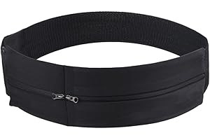 Y-KINZ Running Belt WaistPack Per Donne E Uomini, Marsupio Regolabile No Bounce Progettato Per Contenere In Modo Sicuro Il Telefono E Piccoli Accessori Per Jogging Maratona Ciclismo Fitness Viaggi