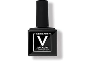 NAILFOR VERA Top Tempered (12ML) senza dispersione - Top Coat Sigillante Professionale Extra Lucido Gel Uv e Smalto Semipermanente Resistente