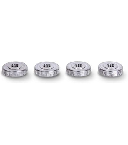 Tuercas Moleteadas M5 Para 3D - 2 Unidades, Acero Al Carbono Niquelado, Fácil Ajuste Manual