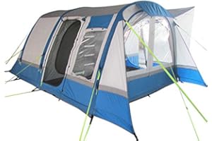 OLPRO Outdoor Leisure Products Cocoon Breeze 4.55m x 3.5m 5 Berth Inflatable Drive Away Campervan Awning Blue & Grey…
