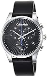 Calvin Klein Herren Chronograph Quarz Uhr mit Leder Armband K8S271C1