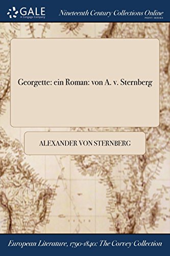 Preisvergleich Produktbild Georgette: Ein Roman: Von A. V. Sternberg