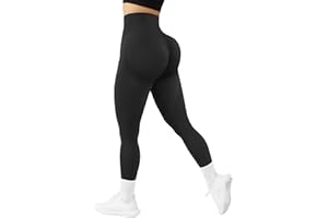 OMKAGI Women Scrunch Seamless Gym Leggings High Waist Yoga Pants Butt Lifting Workout Leggings