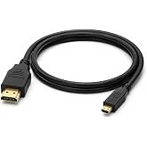 PrimeX PX-1121 Micro HDMI to HDMI Kablo, 1.5 Metre 1080P Full HD Hdmi G&ouml;r&uuml;nt&uuml; ve Ses Aktarım Kablosu, Micro Hdmi Type-D Kamer