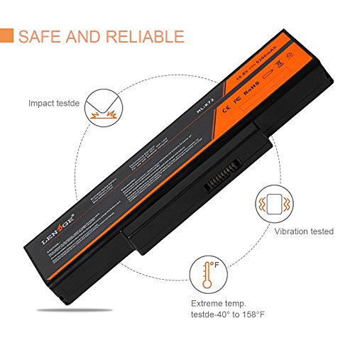 LENOGE Hochleistung Neue Akku Für Asus Ersatz Laptop Batterie K72 Serie K72, K72D, K72DR, K72DR-A1, K72DR-X1, K72DY, K72F, K72F-A1, K72F-A2B, K72F-TY005V, K72F-TY130V, K72F-TY279V - 4