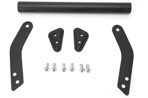 Yctze Staffa di Navigazione per Moto, Staffa di Navigazione GPS in Acciaio al Carbonio Supporto Telefono Modifica Accessori Moto Generali Sostituzione per KAWASAKI VERSYS650 KLE650 15-19 Nero