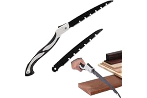 TenaLucy Sierra de Mano,Sierra Plegable de Poda Serrucho de Poda Sierra Podar Sierra de Podar con Cierre de Seguridad Serrucho Plegable Sierra de Mano Portátil para Jardín,para Jardinería(Hoja 210mm)