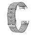 Produktbild Fitbit Charge 3 Armband Weiches Gewebtes Canvas Gewebe in 4 Farben, Unisex Woven Canvas Fabric Smart Watch Ersatzarmband Uhrenarmband für Fitbit Charge 3 (Grau)