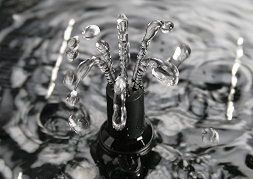 Eco Solaray „Windsor“ Doppelstöckiger Vogelbad-Brunnen mit Beleuchtung (H 84 cm) - 5