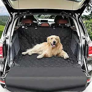 WINBATE SUV Cargo Liner for Dogs Waterproof Skidproof Soft Padded Car Seat Cover for Dogs M Size 46