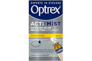 Optrex ActiMist 2-in-1 Eye Spray for Itchy Hayfever Allergy Plus Watery Eyes - 10 ml (Pack of 2)