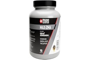 MAXINUTRITION Maximuscle Max-ZMA | Zinc, Magnesium, Vitamin B6 & KSM-66 Ashwagandha for Recovery & Support | 90 Capsules - 1 Month Supply