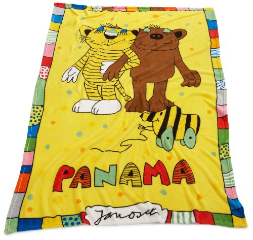 Global Labels G 71 900 JA2 100 Janosch - Panama Micro-Plüschdecke Polyester 130 x 170 cm