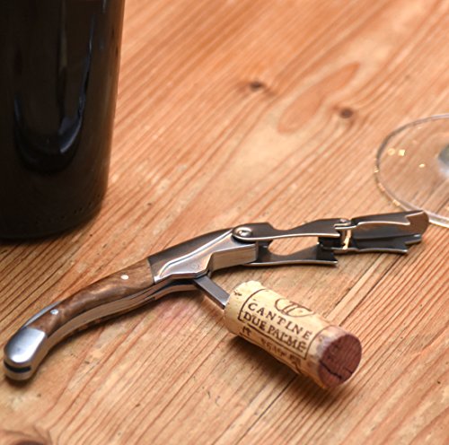ALBARGO – Weinzubehör -Weinflaschenöffner professionelles Kellnermesser, Sommeliermesser mit 2 Stufen Korkenzieher und integriertem Flaschenöffner, inkl. edler Geschenkverpackung - 8