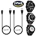 Price comparison product image CAVN 2 Pcs Replacement Charger for Garmin Vivoactive 3 / Fenix 5 5S 5X / Forerunner 935 / Approach S60 / Quatix 5,5 Sapphire / Vivosport / D2 Charlie USB Data Sync Charger Charging Cable Wire Cord