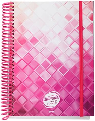 Pink Design A5 Ultimate Diary Planner 2018: Goal setting, year-at-a-glance, to do list management, note pages and more. Designed with women in business in mind (Pink)