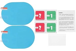 Film de rétroviseur extérieur, film protecteur anti-pluie anti-buée pour autocollant 100x145mm ovale bleu