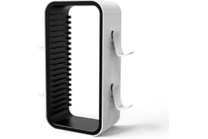 Redlution Game Storage Tower for PS5/PS4/Xbox One/Xbox Series X/S/Switch Game Cases Blu-Ray Disks Organizer, Stores 18 Game, with 4 Controller Holders (Black)