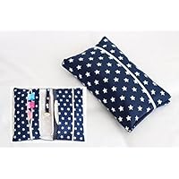 Wickeltasche Windeltasche, blaue Sterne , Gummibandverschluss