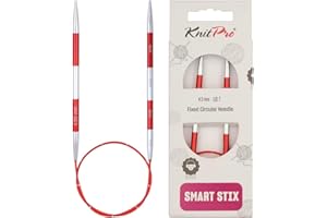KnitPro Épingles à tricoter circulaires Rouge 40 cm x 4,5 mm