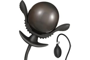 SXOVO Plug Anal Hinchable con Bomba de Silicona Líquida Butt Plug Estimulación de la Próstata Masturbador BDSM Expansor Anal Juguetes Sexuales Extremos para Hombres Mujeres y Parejas