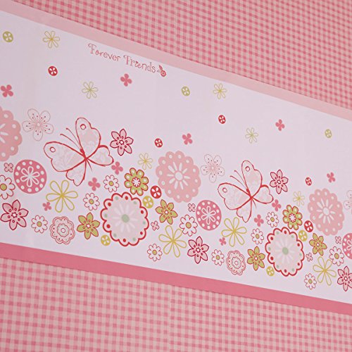 Forever Friends Beautiful Self Adhesive Wallpaper Border