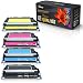Produktbild Print-Klex 4x Alternative Tonerkartuschen für HP Color LaserJet 4700 N Color LaserJet 4700 PH Plus Q 5950 A Q 5951 A Q 5952 A Q 5953 A Black Cyan Magenta Yellow