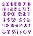Produktbild ilauke Fondant Ausstecher Ausstechformen Auswerfer Stempel Alphabet Zahlen Zeichensetzung Buchstaben Hase Herz Tortendeko Kuchendekorationsset Backen (Buchstaben Alphabet 40 teilig)