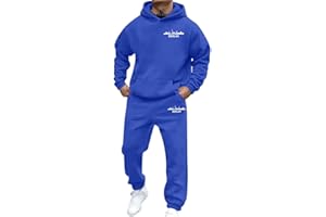 NAFING Ensemble Jogging Homme Ensemble Survêtement Automne Hiver Vêtement Sportswear Jogging Tenue Sweat À Capuche Et Sport Pantalon Respirant Habit 2 Pièces