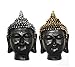 TiedRibbons Lord Buddha Head Idol Size(5.2X3X3,Inch)Silver & Gold RS.499.00