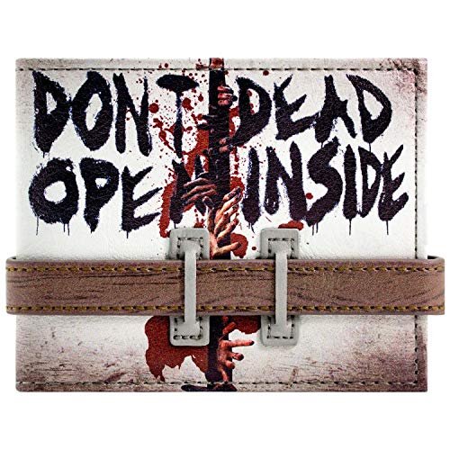 Cartera de Walking Dead No se abra Correa abotonado Gris