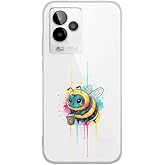 General Mobile GM 24 Pro ile uyumlu Splash arı tasarımlı şeffaf silikon kılıf