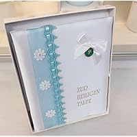 Taufe Taufgeschenk Patenbrief KURT-NINO mit Anhänger Kreuz