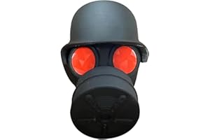 WEKUW Capuchon pour l'attelage de Remorque Cache Boule Attelage Capuchon de Protection Intéressant pour Attelage de Remorque en Forme de Masque à gaz pour Boule D'attelage, pour Voiture (Rouge)