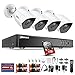 Produktbild ANNKE 4CH 3MP TVI Überwachungskamera Set DVR CCTV Recorder mit 4 x 3MP weiße Kameras für innen und außen Bereich mit eingebaute 1TB Festplatte Nachtsicht bis 30 Meter