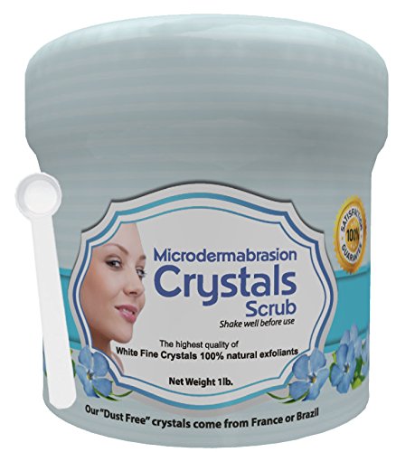 NeedCrystals Micodermabrasion Crystals White Aluminium Oxide Exfoliating Facial Skin Care 120 Grit - 454g
