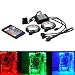 Produktbild surom Computer RGB LED-Strip mit Fernbedienung, RGB LED-Licht Flexible Lampe Streifen DC 12 V für PC Computer Fall